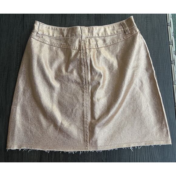 EUC Want and Need Gold Mini Skirt- Size Small (Measurements in Description) - Picture 2 of 4